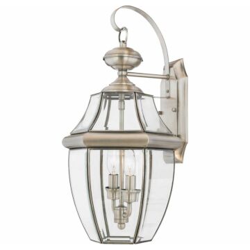 Newbury Two Light Outdoor Wall Lantern in Pewter by Quoizel