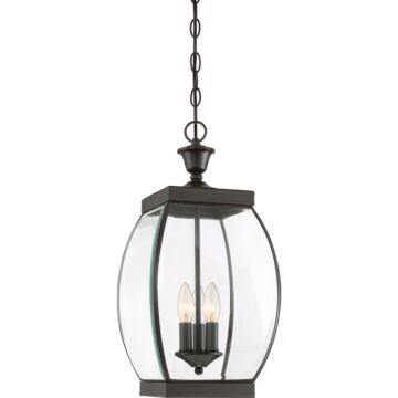 Oasis Three Light Pendant in Medici Bronze by Quoizel
