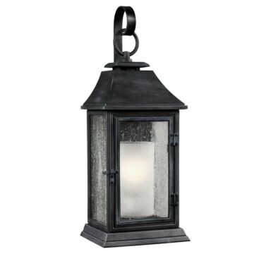 Shepherd One Light Lantern in Dark Weathered Zinc by Visual Comfort Studio
