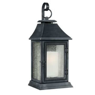 Shepherd One Light Lantern in Dark Weathered Zinc by Visual Comfort Studio