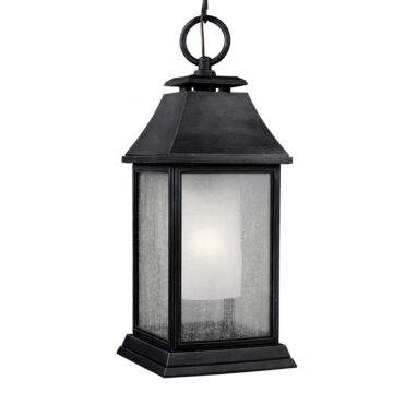 Shepherd One Light Outdoor Pendant in Dark Weathered Zinc by Visual Comfort Studio