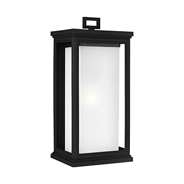 Generation Lighting Roscoe 18.25" Outdoor Wall Lantern in Textured Black