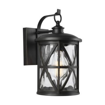 Millbrooke 1-Light Outdoor Wall Lantern in Antique Bronze
