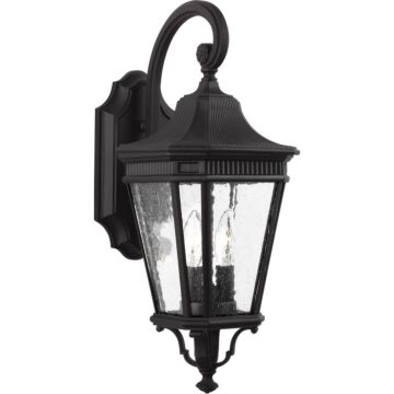 Generation Lighting Cotswold Lane 20.5" 2-Light Outdoor Wall Lantern in Black