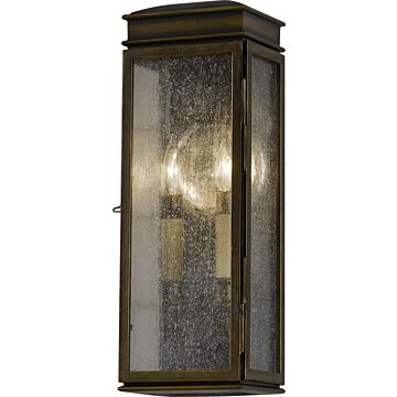 Generation Lighting Whitaker 2-Light Outdoor Wall Lantern in Astral Bronze Finish