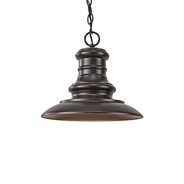 Generation Lighting Redding Station 11" Outdoor Hanging Light in Restoration Bronze Finish