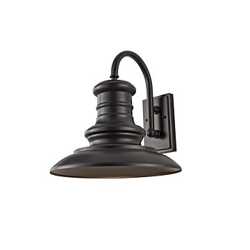 Generation Lighting Redding Station  Outdoor 15.625" Wall Light in Restoration Bronze Finish