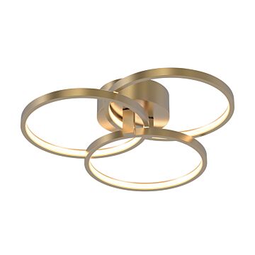 Orion LED Flush Mount in Satin Brass by AFX Lighting
