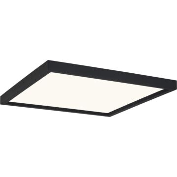 Outskirts LED Flush Mount in Earth Black by Quoizel