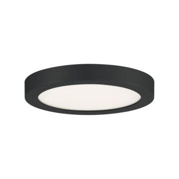 Outskirts LED Flush Mount in Earth Black by Quoizel