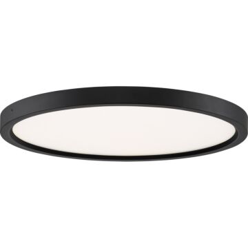 Outskirts LED Flush Mount in Oil Rubbed Bronze by Quoizel