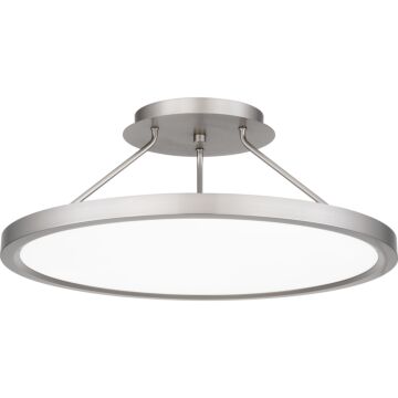 Outskirts LED Semi Flush Mount in Brushed Nickel by Quoizel