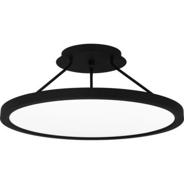 Outskirts LED Semi Flush Mount in Earth Black by Quoizel