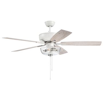 Pro Plus 101 52"Ceiling Fan in White Polished Nickel by Craftmade