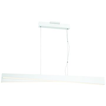 George Kovacs So Inclined 49 Inch Linear Pendant Light in Sand White