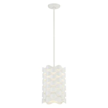 Coastal Current LED Mini Pendant in Sand White by George Kovacs