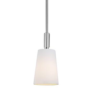 Lismore One Light Pendant in Polished Nickel by Visual Comfort Studio