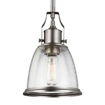 Generation Lighting Hobson Mini Pendant in Satin Nickel