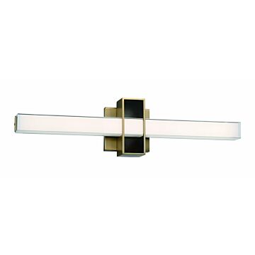 George Kovacs Major Bathroom Vanity Light in Aged Brass