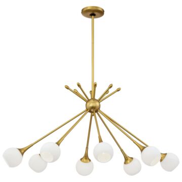 George Kovacs Pontil 8 Light 22 Inch Island Light in Honey Gold