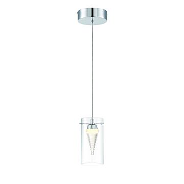 George Kovacs Funnel Cloud 4 Inch Pendant Light in Chrome