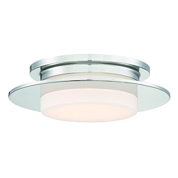 George Kovacs Press 14 Inch Ceiling Light in Polished Nickel