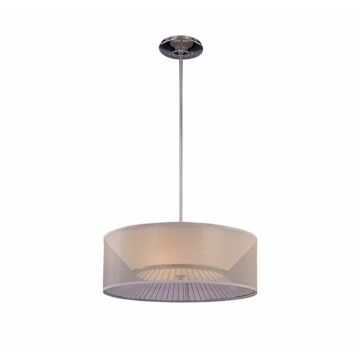 George Kovacs Bridge 3 Light 25 Inch Pendant Light in Chrome