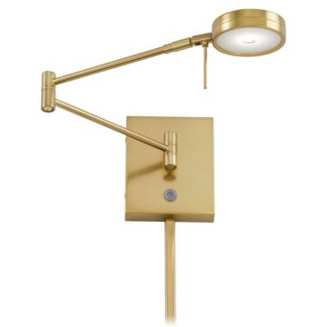George'S Reading Room LED Swing Arm Wall Lamp in Honey Gold by George Kovacs