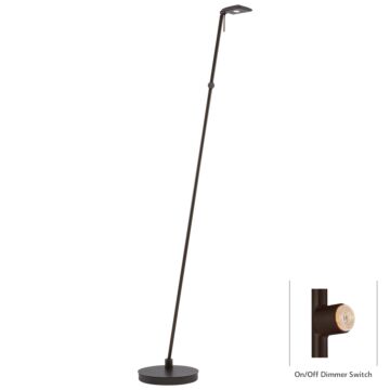 George'S Reading Room LED Floor Lamp in Copper Bronze Patina by George Kovacs