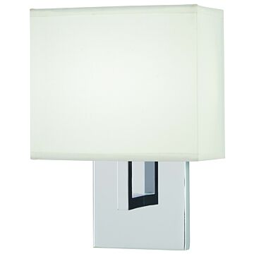 George Kovacs Squared Fabric LED Wall Sconce in Chrome