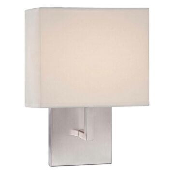 George Kovacs Squared Fabric LED Wall Sconce in Brushed Nickel