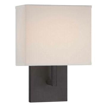 George Kovacs Squared Fabric LED Wall Sconce in Bronze