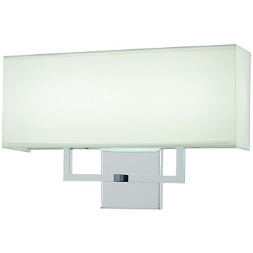 George Kovacs Rectangular LED Wall Sconce in Chrome