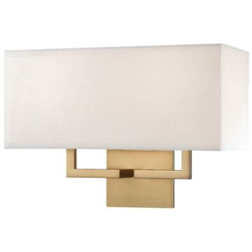 George Kovacs Two Light Wall Sconce in Honey Gold by George Kovacs