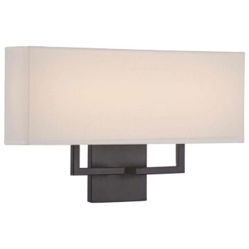 George Kovacs Rectangular LED Wall Sconce in Bronze