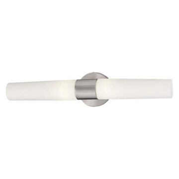 Saber Two Light Bath in Brushed Stainless Steel by George Kovacs