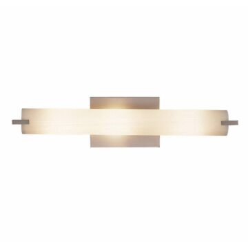 George Kovacs Tube 3 Light Bathroom Vanity Light in Brushed Nickel