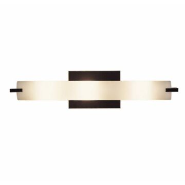 George Kovacs Tube 3 Light Bathroom Vanity Light in Dark Restoration Bronze