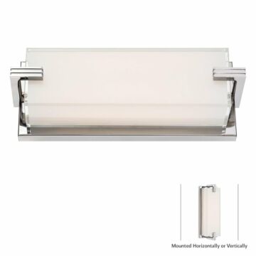 Cubism LED Wall Sconce in Chrome by George Kovacs