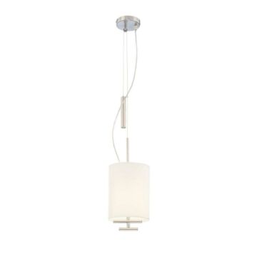 Counter Weights One Light Mini Pendant in Satin Steel by George Kovacs