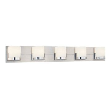 George Kovacs Convex 5 Light Bathroom Vanity Light in Chrome