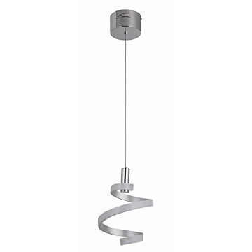 Craftmade Led Mini Pendant 8" Mini Pendant in Matte Silver with Chrome