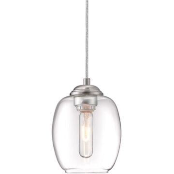 Bubble One Light Mini Pendant in Brushed Nickel by George Kovacs