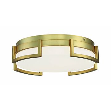 Bezel Set LED Flush Mount in Honey Gold by George Kovacs