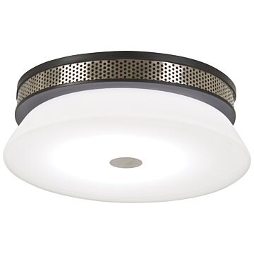 George Kovacs Tauten Ceiling Light in Coal with Brushed Nickel