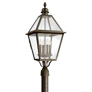 Townsend Four Light Post Lantern in Textured Black by Troy Lighting