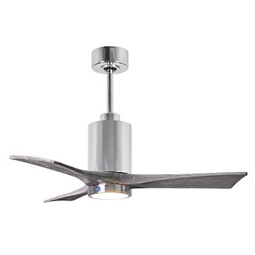 Patricia 1-Light 42" Ceiling Fan in Polished Chrome