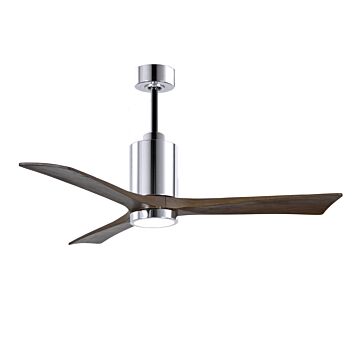 Patricia 1-Light 52" Ceiling Fan in Polished Chrome