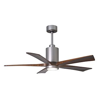 Patricia 1-Light 52" Ceiling Fan in Brushed Nickel