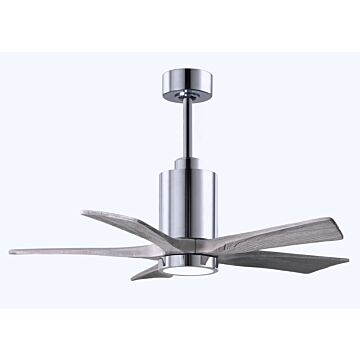 Patricia 1-Light 42" Ceiling Fan in Polished Chrome